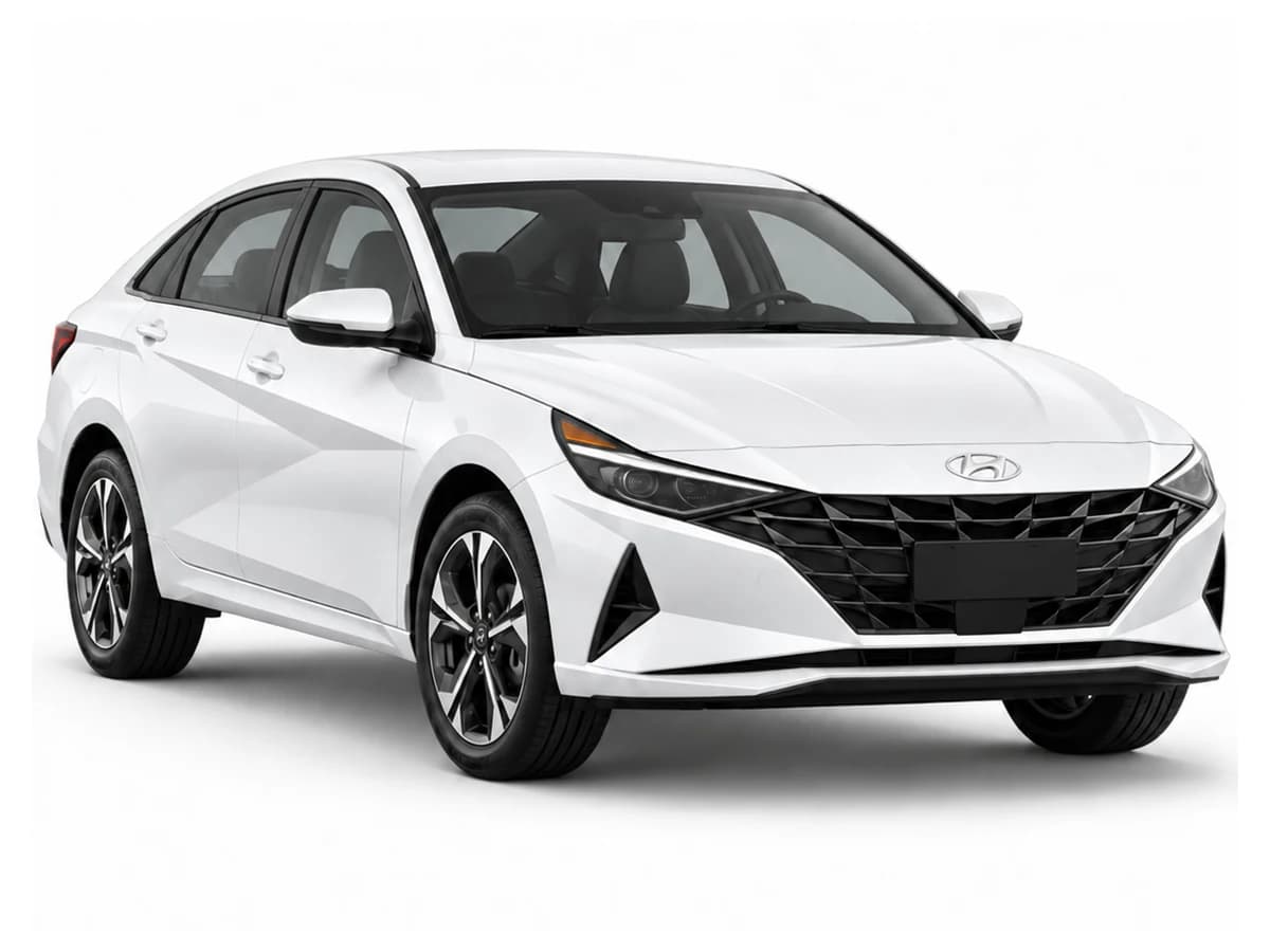 White Hyundai Elantra vehicle image
