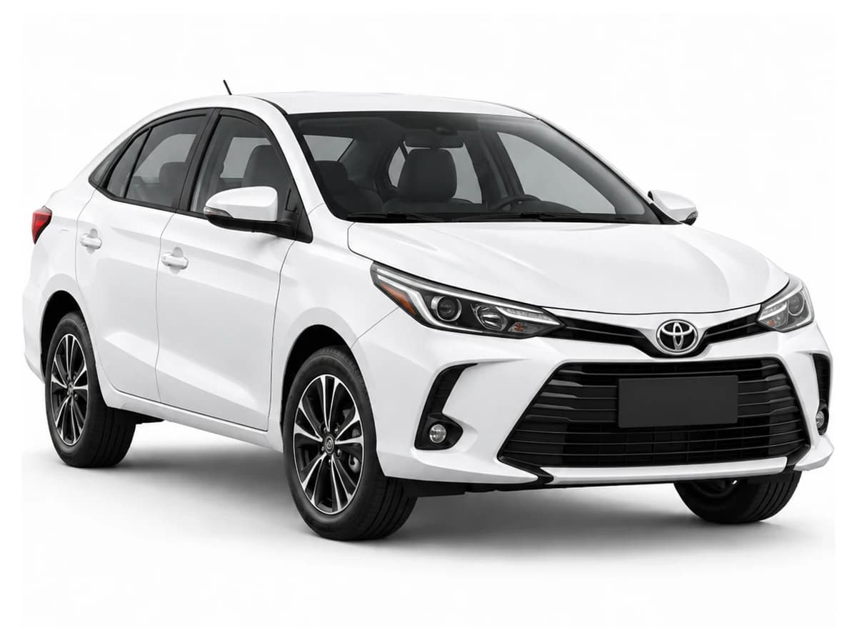 White Toyota Yaris vehicle image
